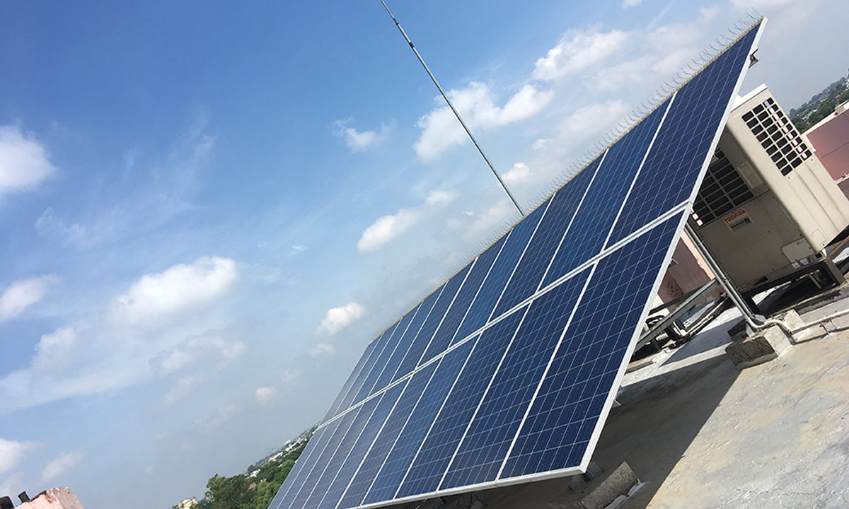 Solar Plant Installation at RDSO