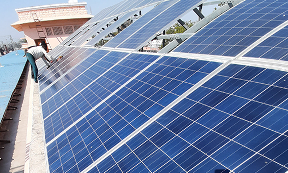 Solar Plant Installation in Phulera