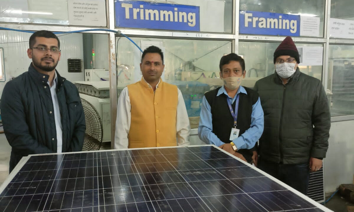 Factory inspection and survey by Shri Abhishek Sengupta ji, Director, BREDA, a precursor to Plaza Power getting empaneled with the acclaimed organization