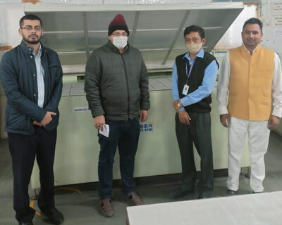 Factory inspection and survey by Shri Abhishek Sengupta ji, Director, BREDA, a precursor to Plaza Power getting empaneled with the acclaimed organization